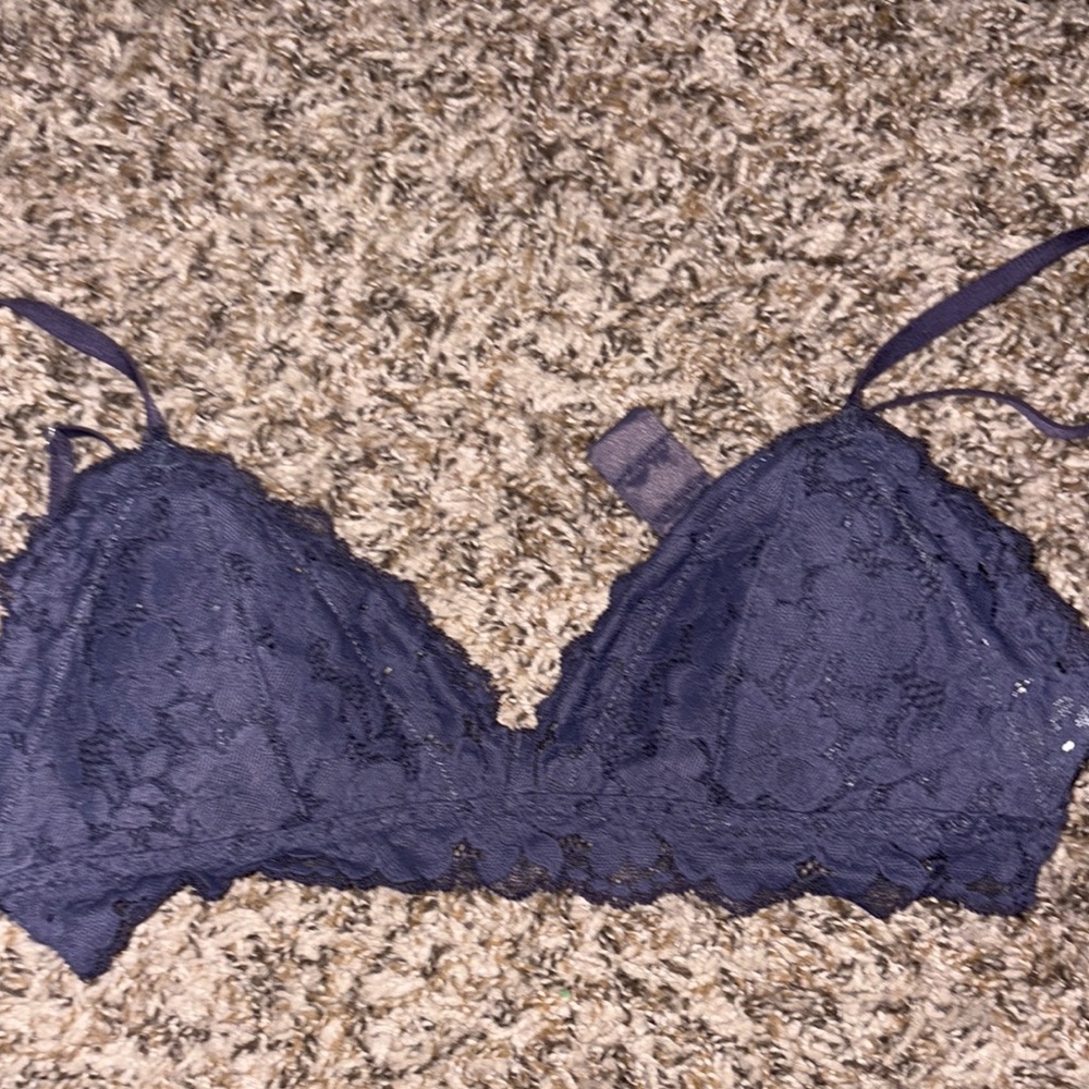 Lace Bralette in Navy Blue